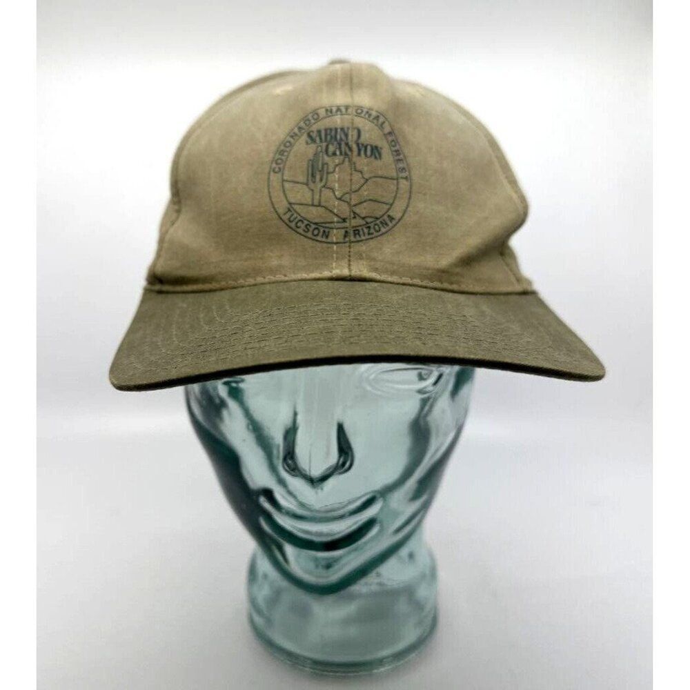 Coronado National Forest Mens Baseball Cap Hat Khaki Tan Green Snapback One Size